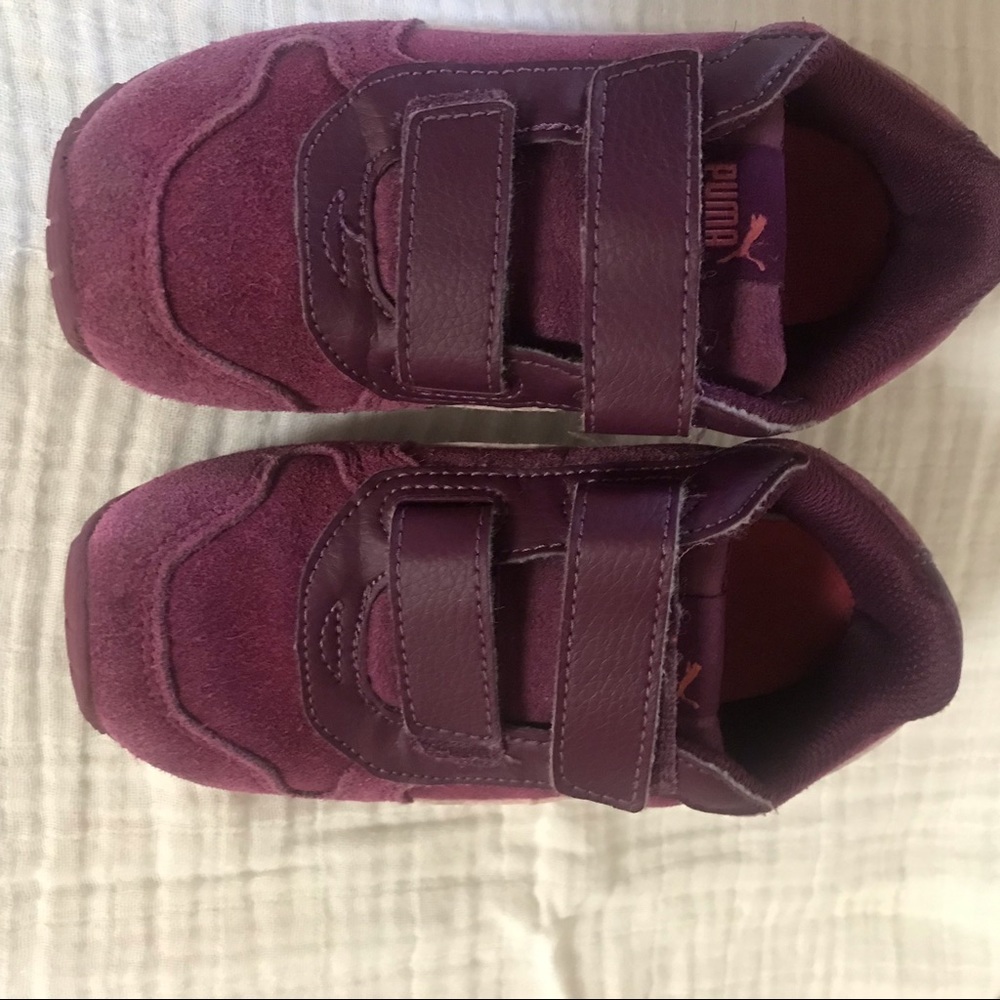 Puma, Two Strap, Purple Sneakers, Size 10